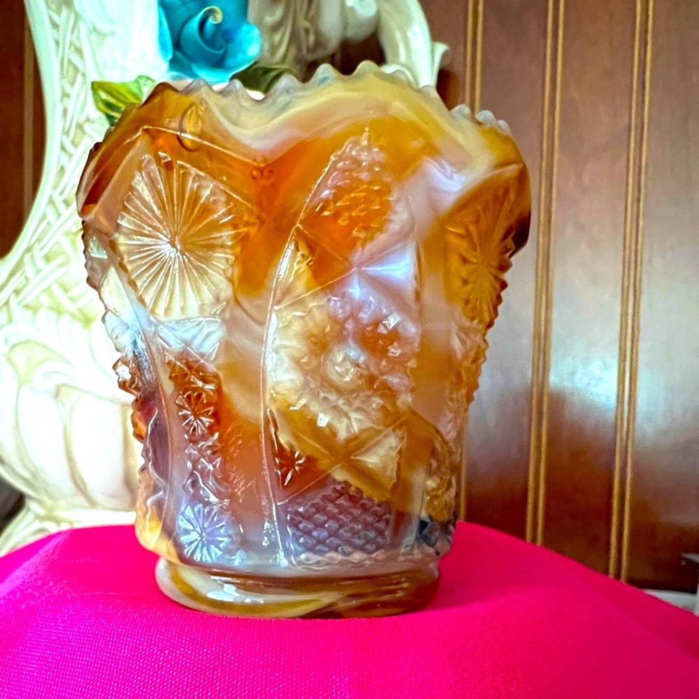 IMPERIAL Glass toothpicks Slag Glass Vng Chocolate/Caramel/Vanilla 21/2”…